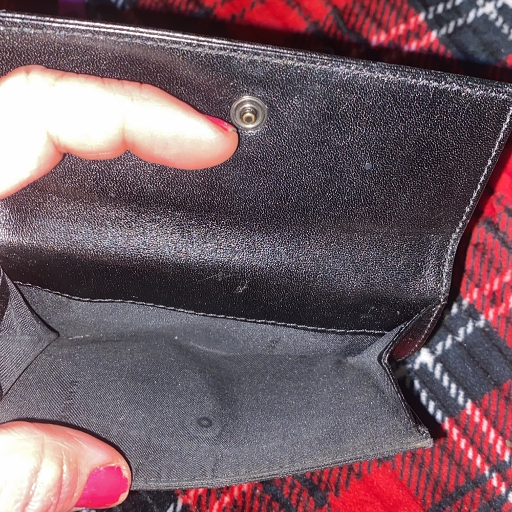 Auth Fendi Zucca Black Canvas And Leather Bi-fold Wallet Preloved - Picture 5 of 5
